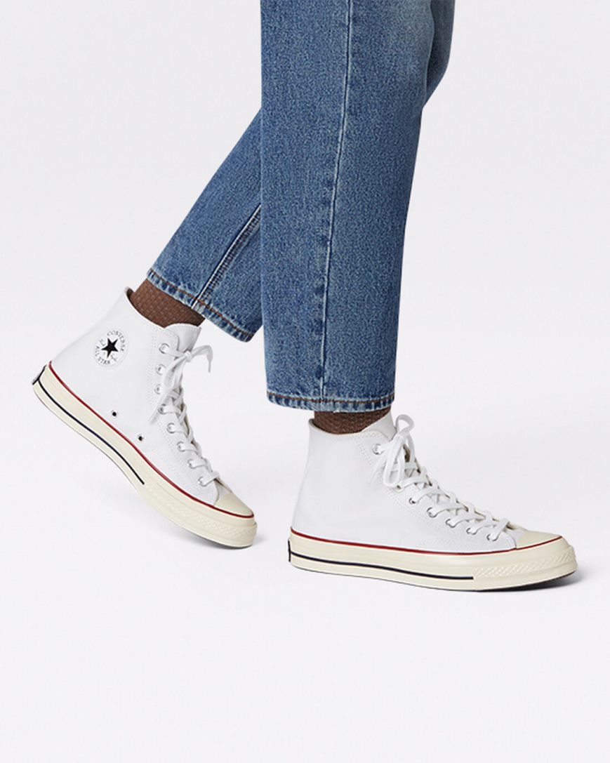 Zapatillas Altas Converse Chuck 70 Vintage Canvas Mujer Blancas | PE P40W27